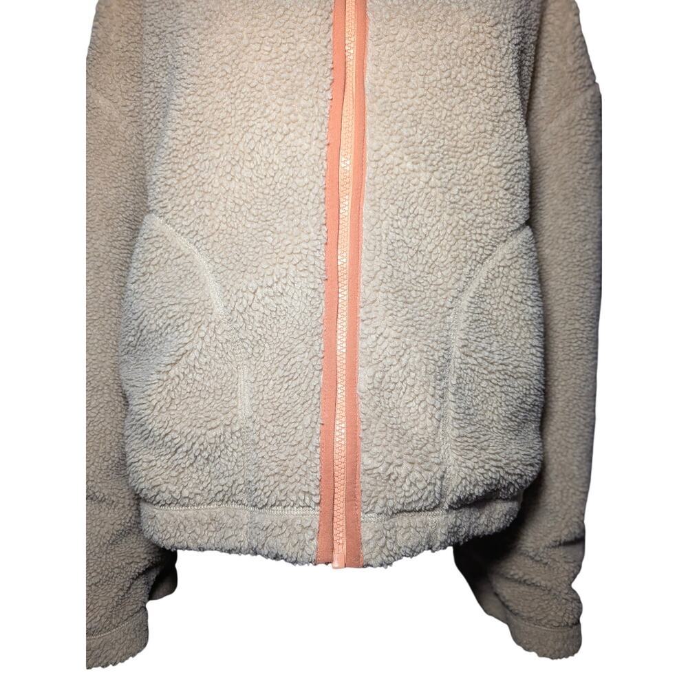 Madewell x Penfield Haight Fleece Jacket Cream Orange Trim Women's Size Medium - Picture 9 of 13